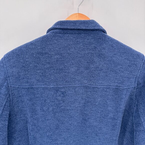 LL Bean Fleece Jacket Womens Medium Petite Blue Polyester Lined Pockets - Picture 7 of 8